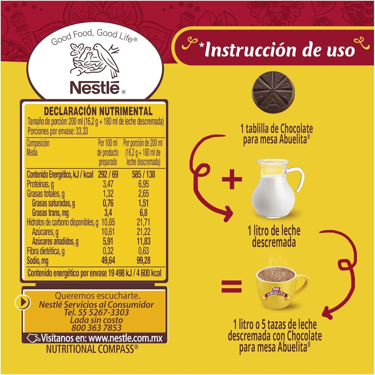 CHOCOLATE ABUELITA 24/6 90 G