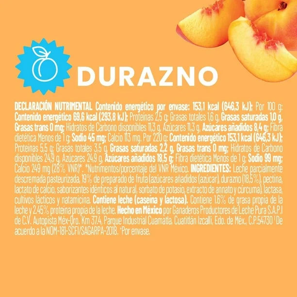 ALPURA YOGUR BEB DURAZNO 220 G