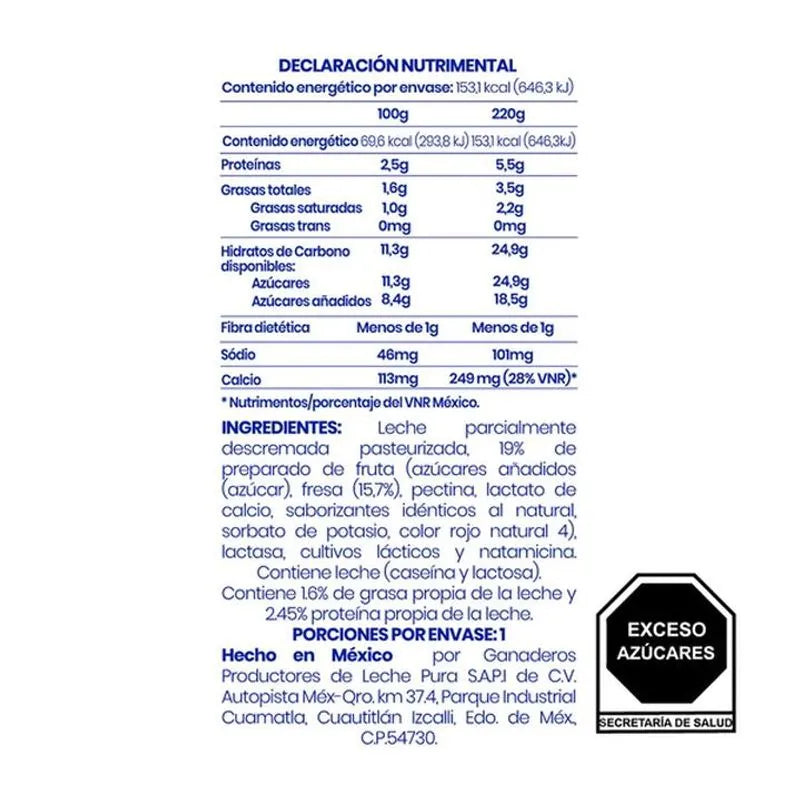 ALPURA YOGUR BEB FRESA 220 G