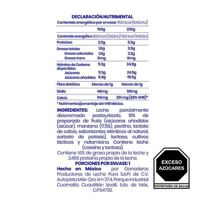 ALPURA YOGUR BEB MANZANA 220 G