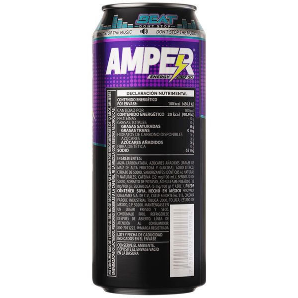 AMPER BEBIDA ENERGIZANTE BEAT LATA 2/6 473 ML