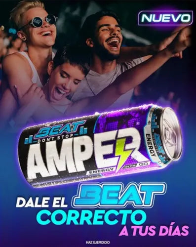 AMPER BEBIDA ENERGIZANTE BEAT LATA 2/6 473 ML