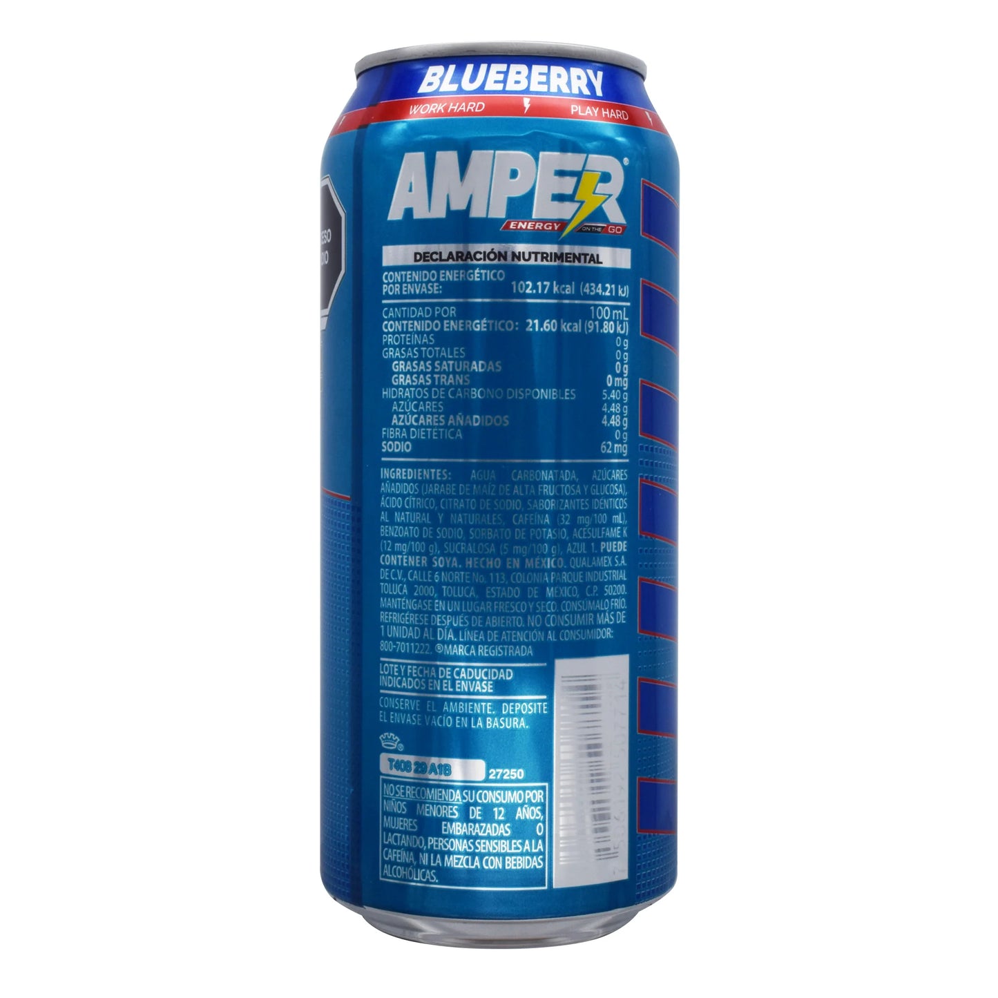 AMPER BEBIDA ENERGIZANTE BLUE LATA 2/6 473 ML