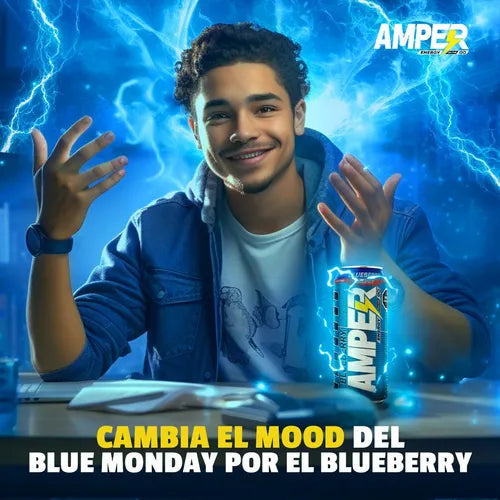 AMPER BEBIDA ENERGIZANTE BLUE LATA 2/6 473 ML