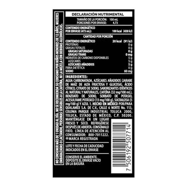 AMPER BEBIDA ENERGIZANTE BLUE LATA 2/6 473 ML