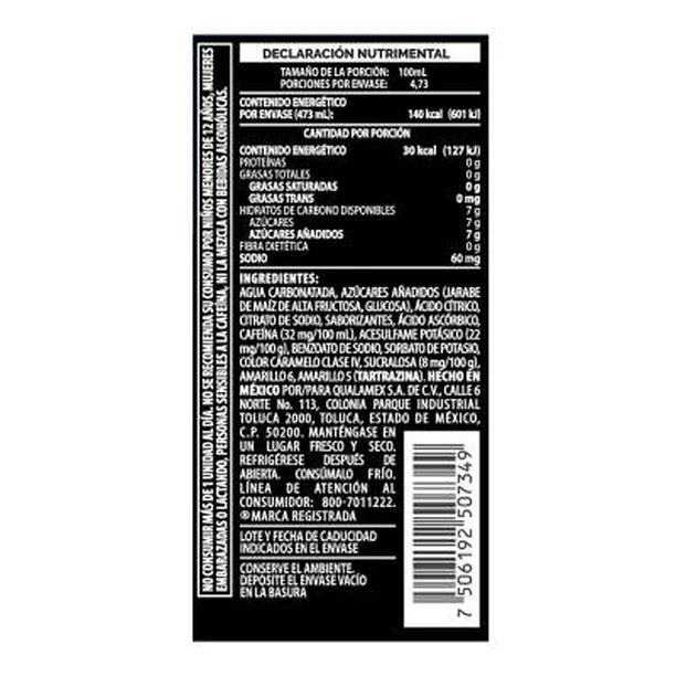 AMPER BEBIDA ENERGIZANTE GUARANA LATA 2/6 473 ML