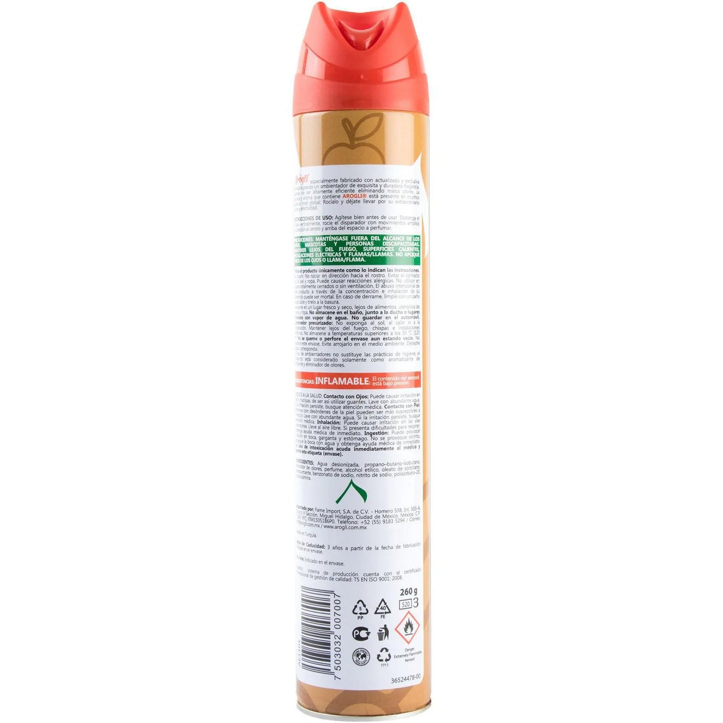 AROGLI AROM MANZANA CANELA 12/400 ML
