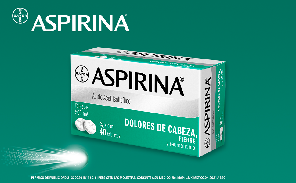 ASPIRINA TAB 120/40 500 MG