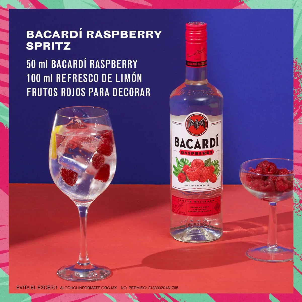 BACARDI RON RASPBERRY 12/750 ML