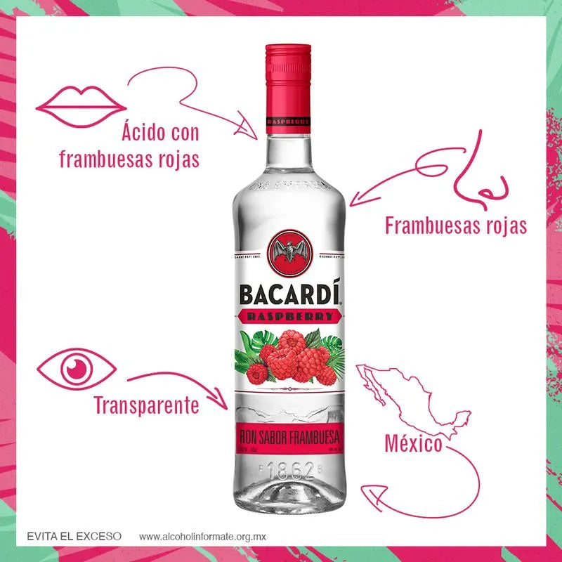 BACARDI RON RASPBERRY 12/750 ML