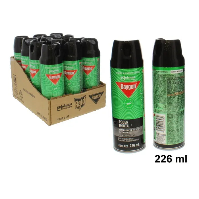 BAYGON AER PODER MORTAL 12/226 ML