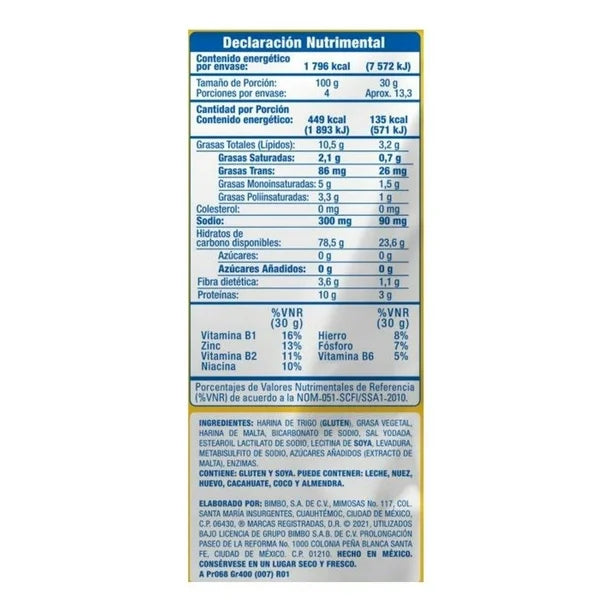 BIMBO EMPANIZADOR CRUJIENTE C/175 G