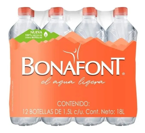 BONAFONT AGUA PURIFICADA 12/1.5 L