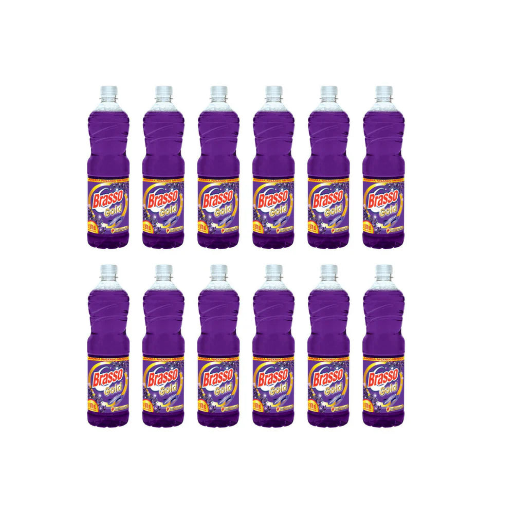 BRASSO LIMPIADOR LIQUIDO PERFUMES DE LAVANDA 12/870 ML