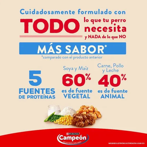 CAMPEON ADULTO CARNE/POLLO/CEREAL/VEGETAL C/20 K