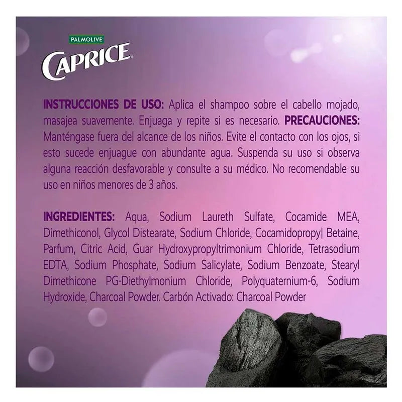 SHAMPOO CAPRICE PURIFICANTE CARBON ACT 12/750ML