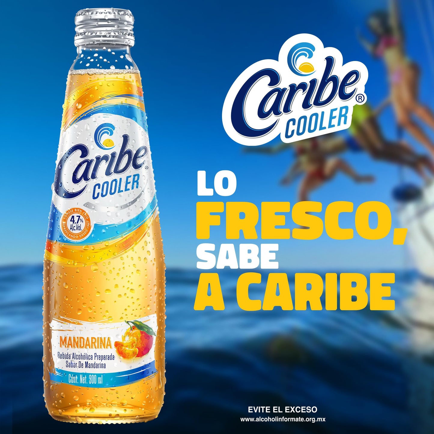 CARIBE COOLER BEBIDA ALCOHOLICA MANDARINA 24/300 ML