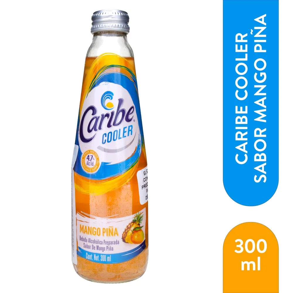 CARIBE COOLER BEBIDA ALCOHOLICA MANGO/PIÑA 24/300ML