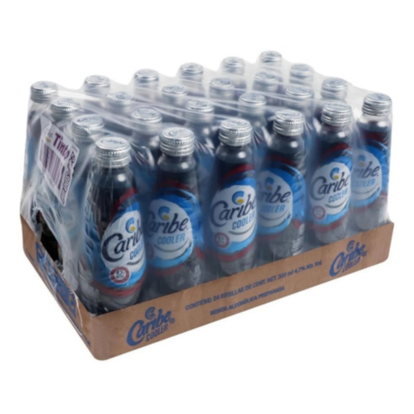 CARIBE COOLER BEBIDA ALCOHOLICA TINTO 24/300ML