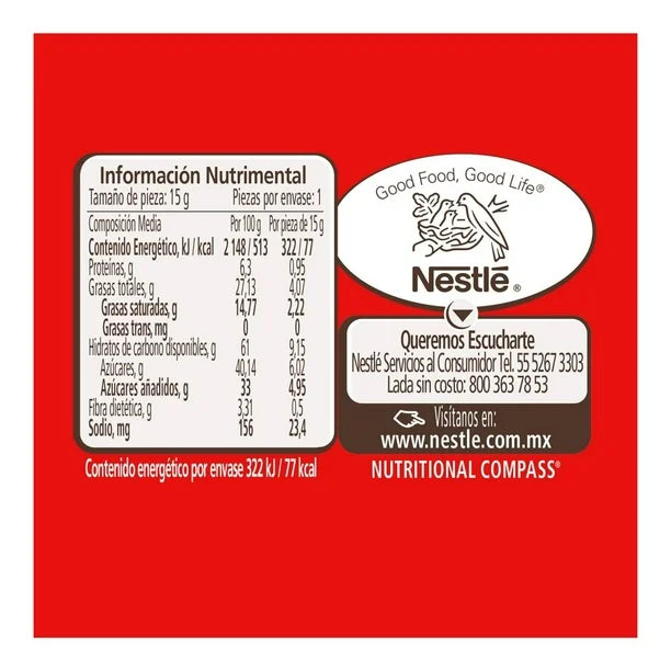 CARLOS V CHOCOGALLETA 8/15 15 G