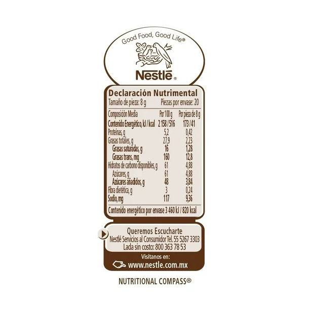 CARLOS V CHOCOLATE STICK 20/20/ 8GR