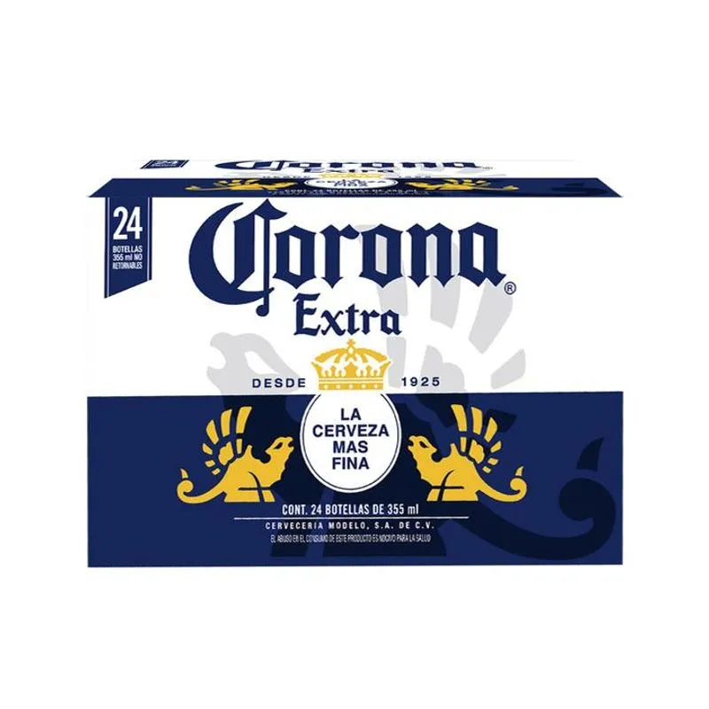 CERVEZA CORONA EXTRA MEDIA 24pzs 355 ML