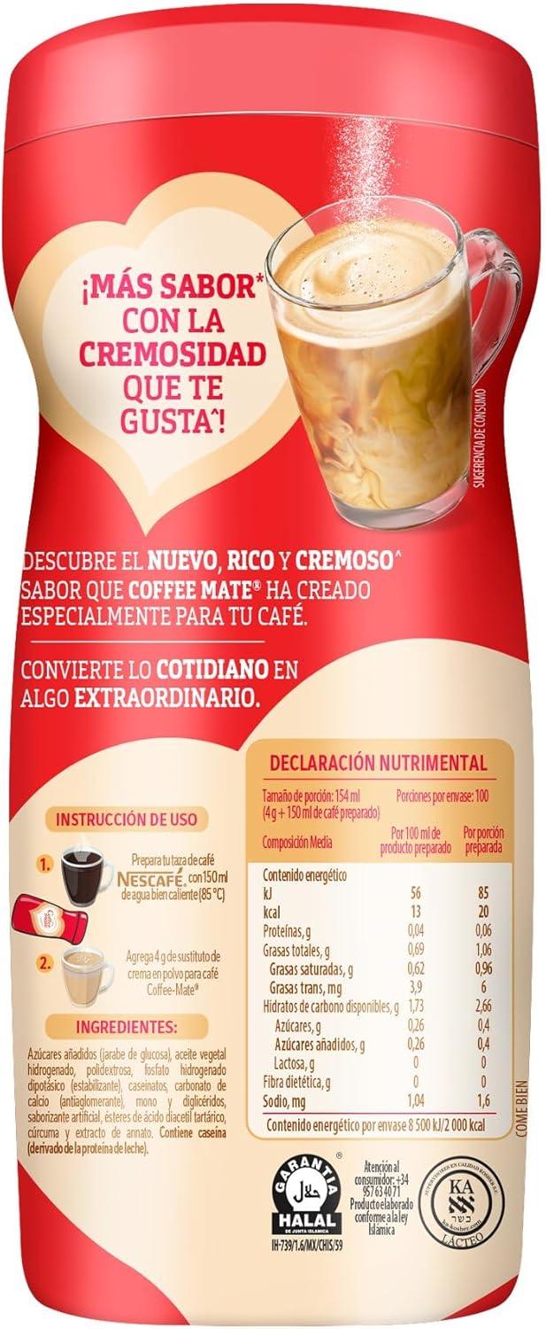 COFFEE MATE SUSTITUTO DE CREMA 12/400 G