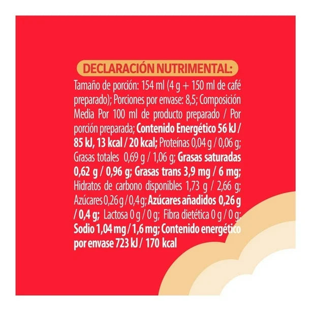 COFFEE MATE SUSTITUTO DE CREMA 9/10 34 G 0323