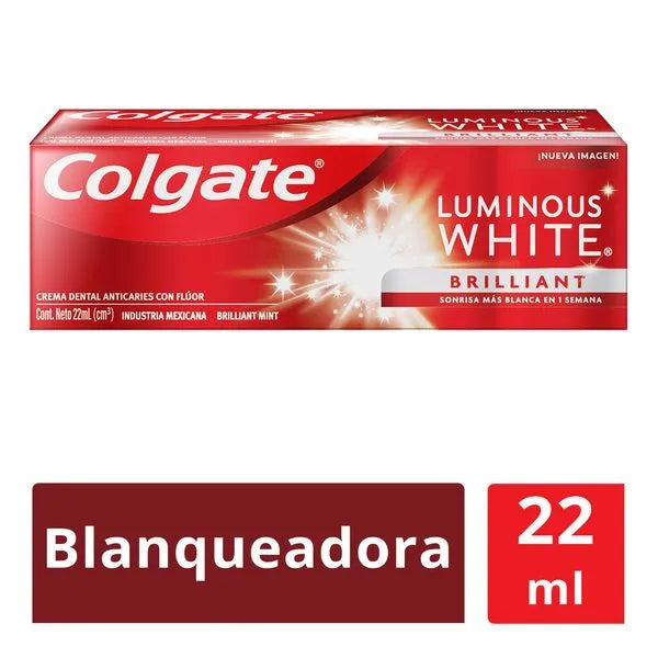 COLGATE CR DENTAL LUMINOUS WHITE 12/12 22 ML