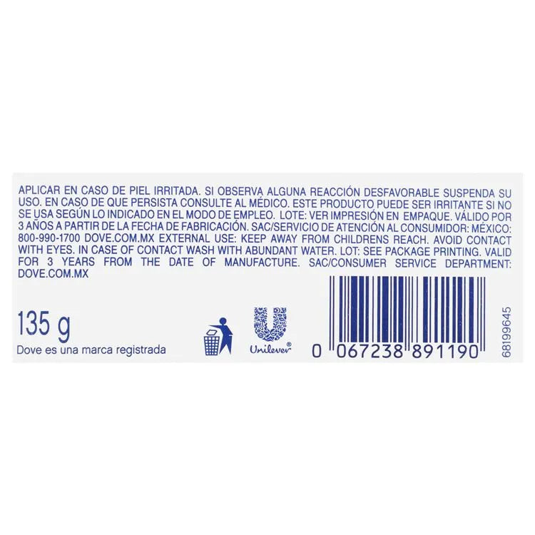 JABON BLANCO DOVE 14/135 G