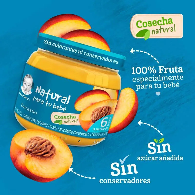 GERBER PAPILLA DURAZNO 2A ET 24/100 G