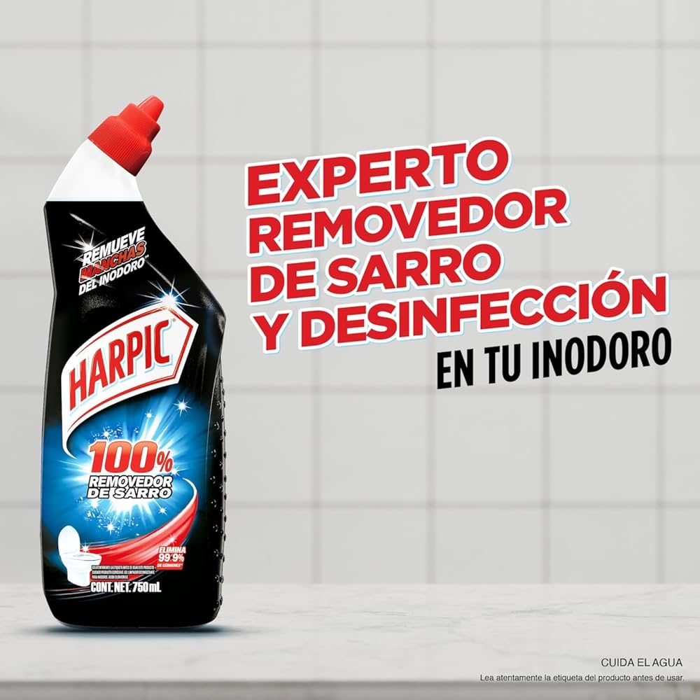 HARPIC LIMP/DESIN INODORO REMOV SARRO 750 ML