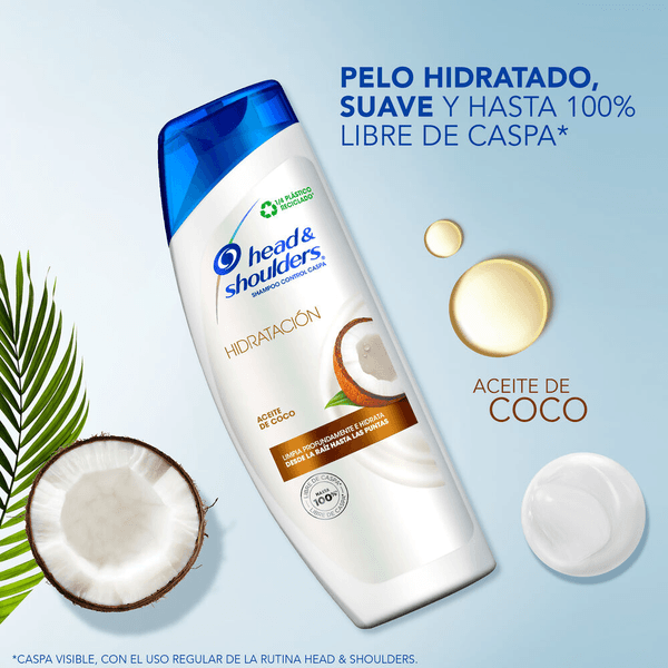 HEAD AND SHOULDERS SHAMPOO HIDRATACION ACEITE DE COCO 12/180 ML