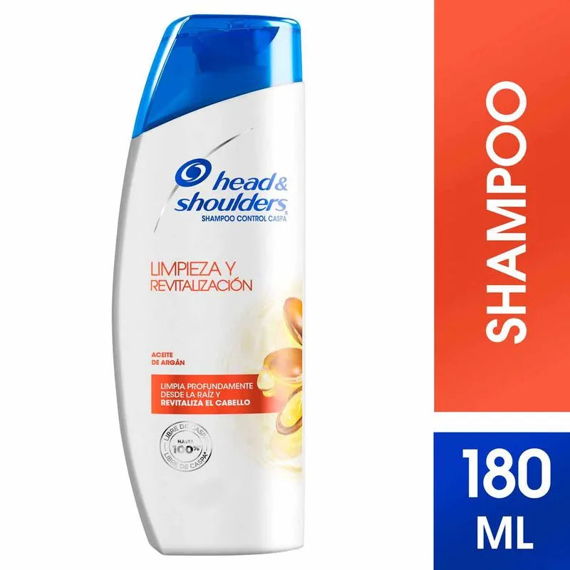 HEAD AND SHOULDERS SHAMPOO LIMPIEZA/REVITALIZACION ARGAN 12/180 ML