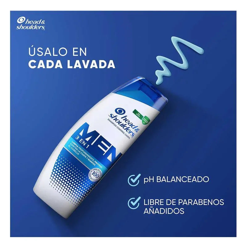 HEAD AND SHOULDERS SHAMPOO MEN 3EN1 10/650 ML