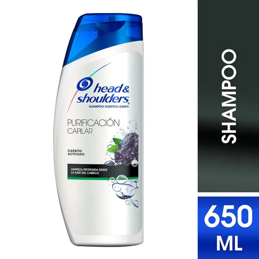 HEAD AND SHOULDERS SHAMPOO PURIFICACION CAPILAR CARBON ACTIVADO 10/650 ML