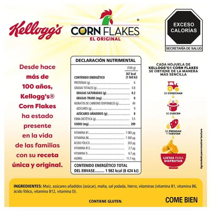 KELLOGGS CORN FLAKES CEREAL 16/465 G
