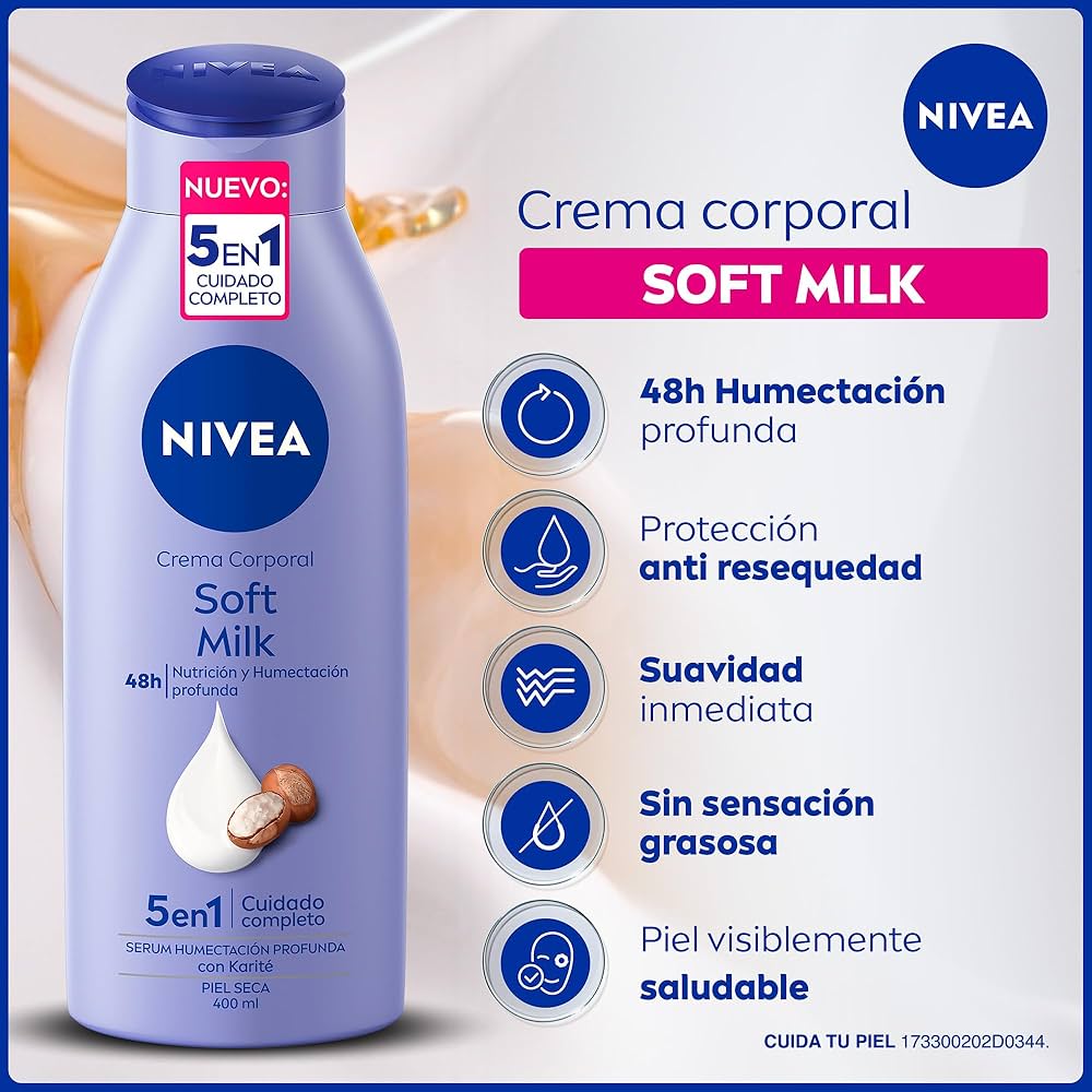 NIVEA BODY CR SOFT MILK SECA 15/400 ML