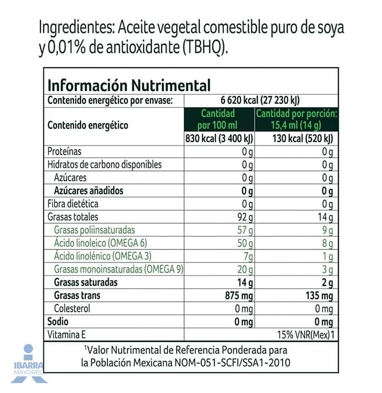 NUTRIOLI ACEITE 12/800 ML