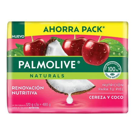 PALMOLIVE JABON NAT CEREZA/COCO 18/4 120 G
