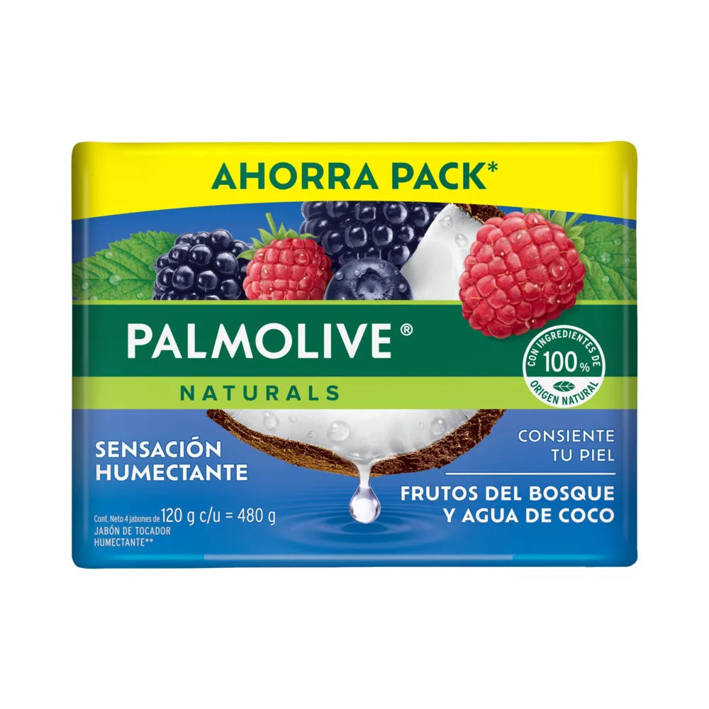 PALMOLIVE JABON NAT FRUTOS/AGUA COCO 18/4 120 G