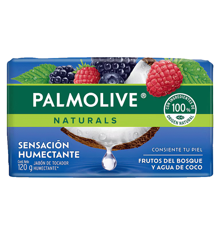 PALMOLIVE JABON NAT FRUTOS/AGUA COCO 18/4 120 G
