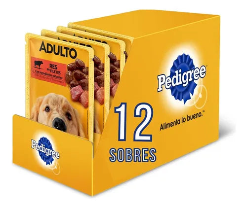 PEDIGREE SOBRE ADULTO RES 12/100 G