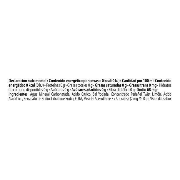 PENAFIEL AGUA MINERAL TWIST LIMON 12/600 ML