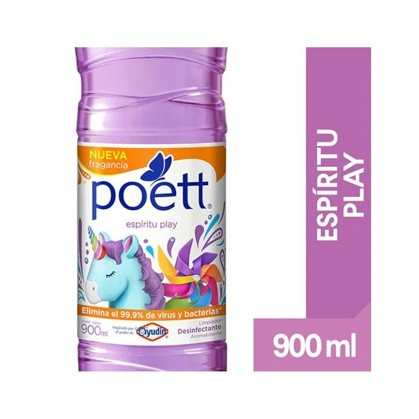 LIMPIADOR MULTIUSOS AROMATIZANTE POETT ESPIRITU PLAY 12/900 ML