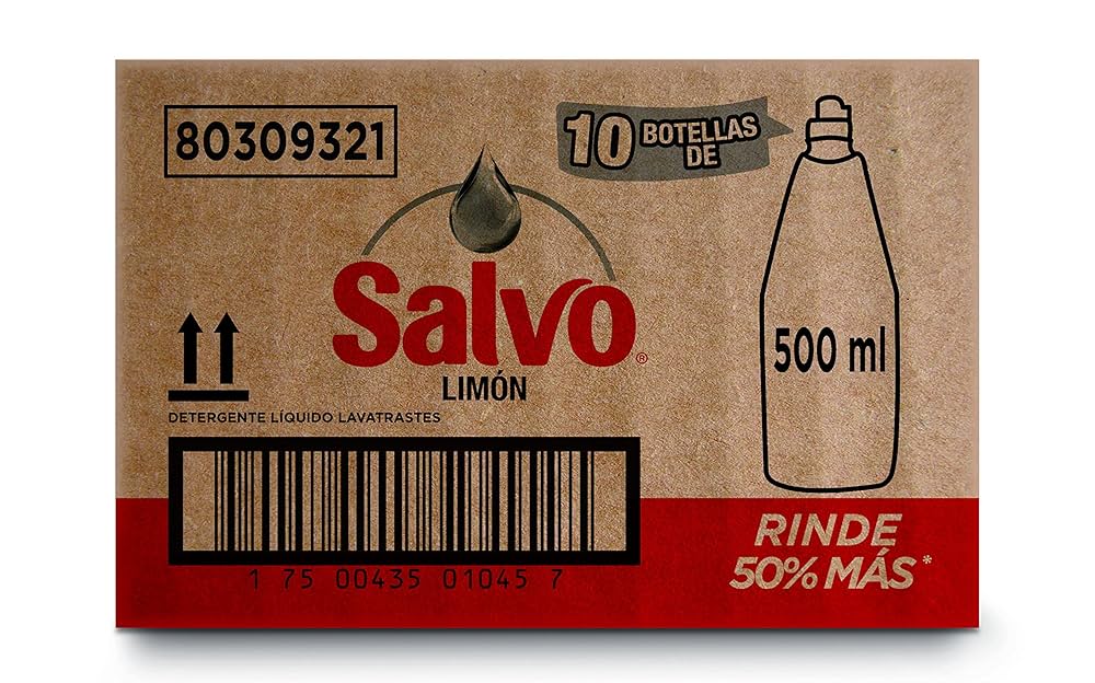 SALVO DET LIQ LIMON 10/500ML+PROM 2PZ SALVO 500ML