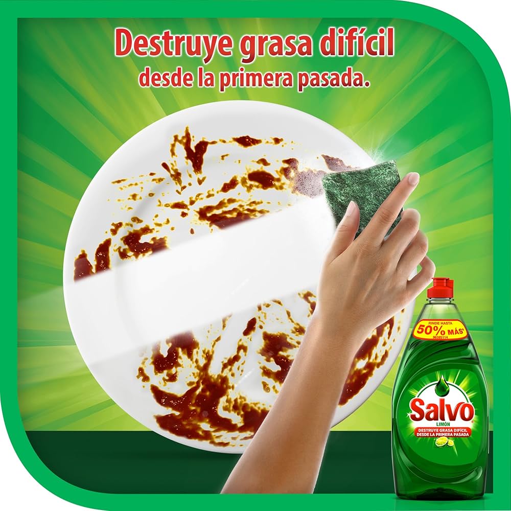SALVO DET LIQ LIMON 10/500ML+PROM 2PZ SALVO 500ML