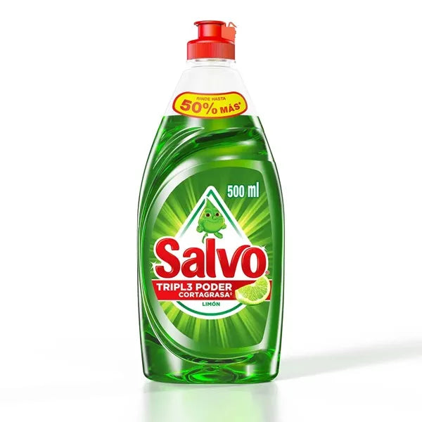 SALVO DET LIQ LIMON 10/500ML+PROM 2PZ SALVO 500ML