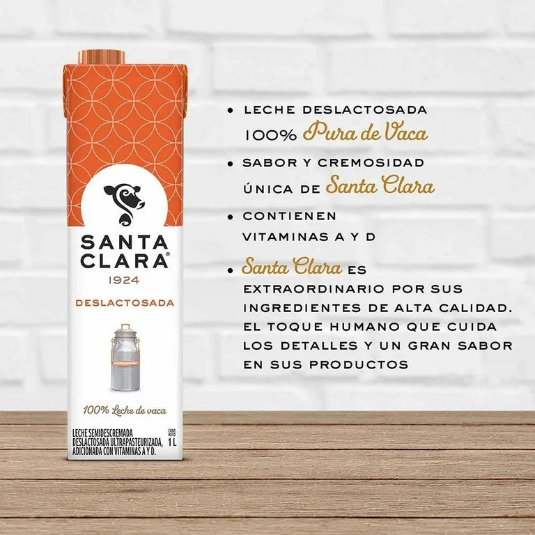 SANTA CLARA LECHE DESLACTOSADA 1 L