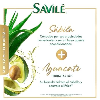 SAVILE SH AGUACATE 2EN1 12/700 ML
